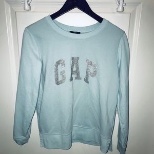 Light blue Gap crew neck sweater
